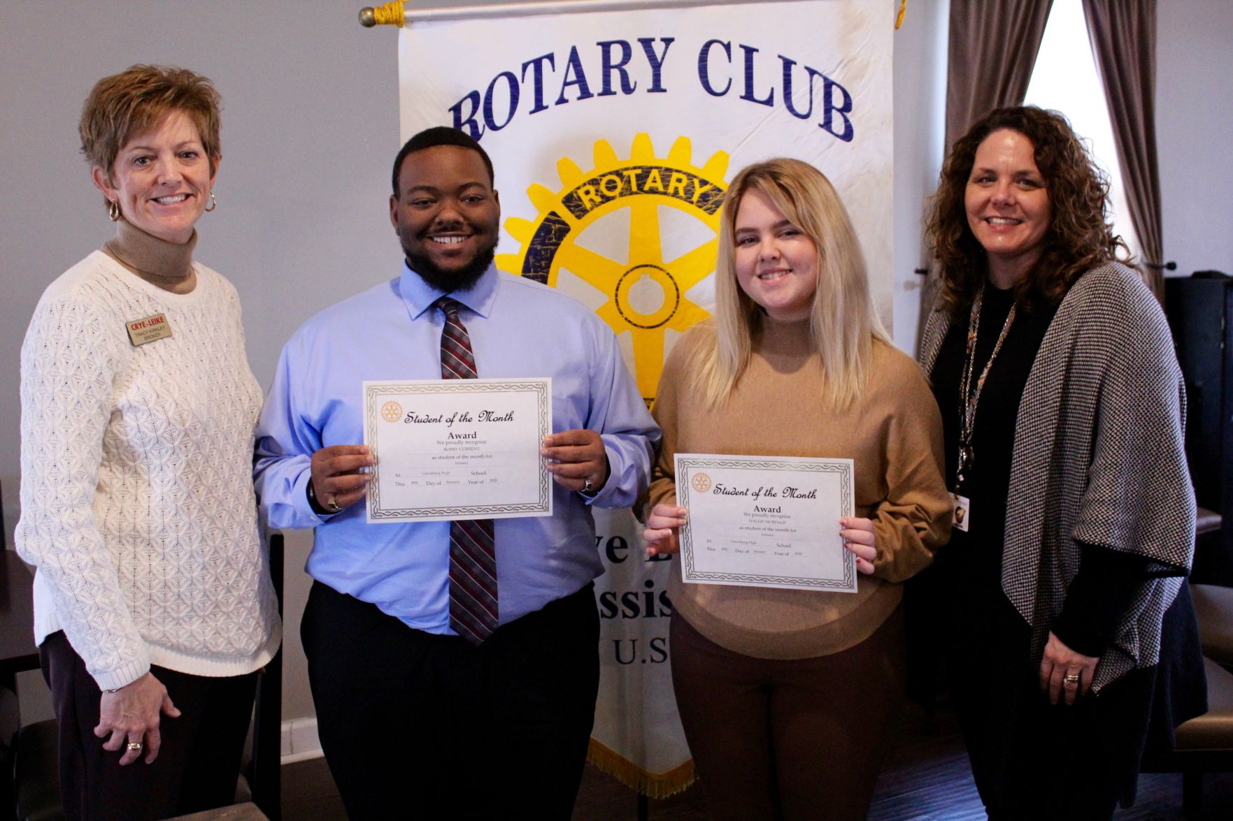 Lewisburg Rotary Students for January honored